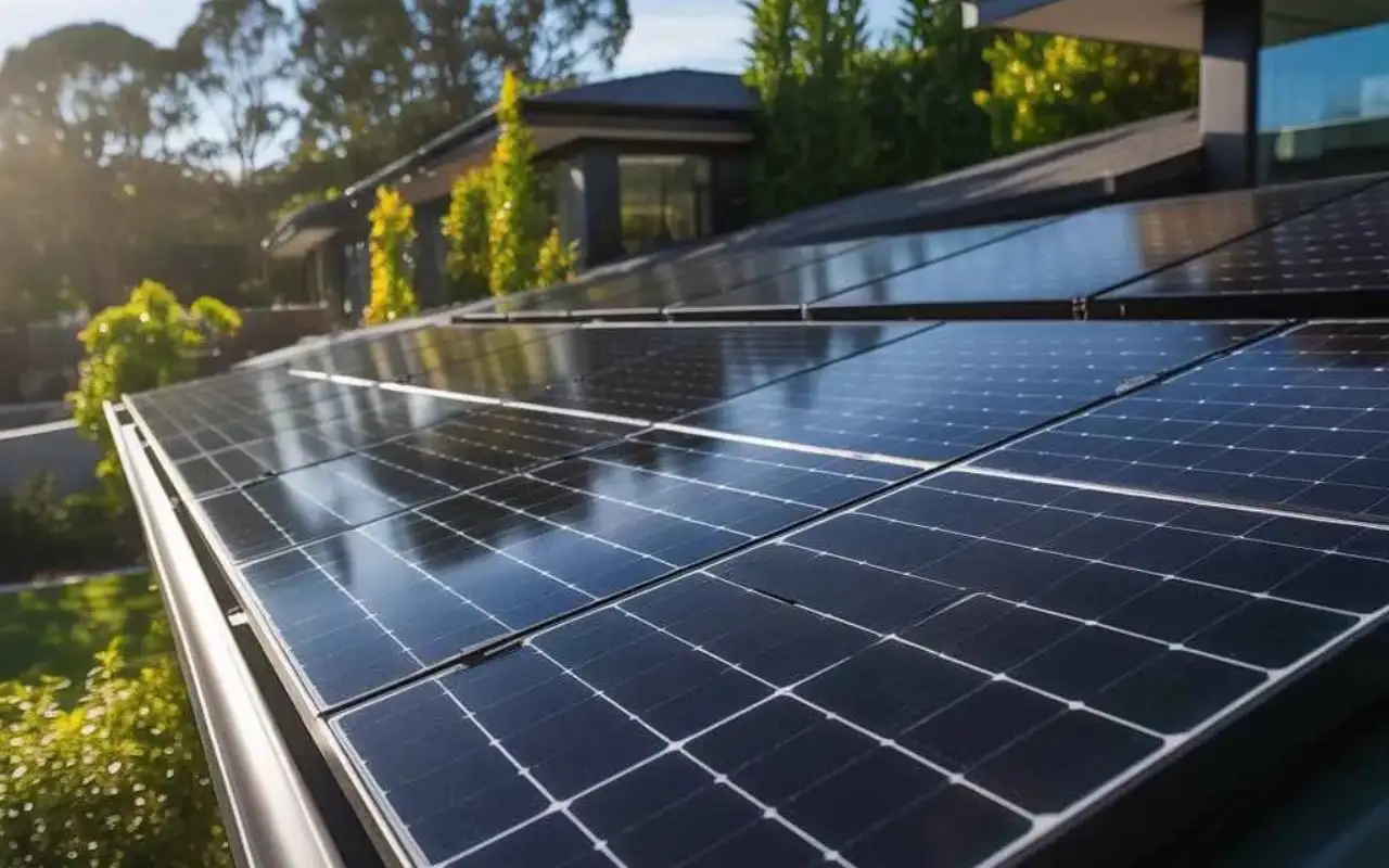 High-quality solar panels installed on a modern home in Pakistan.