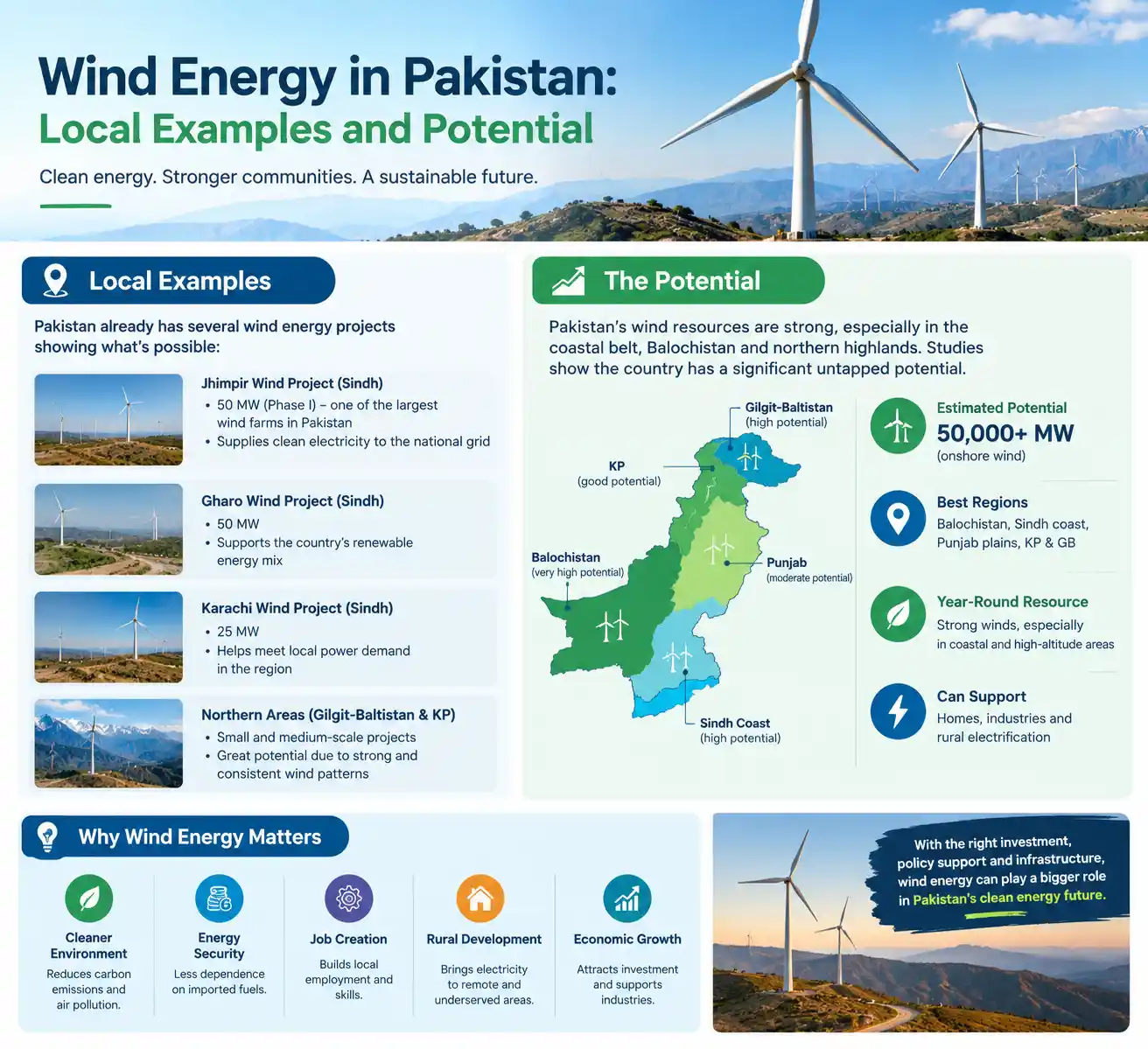 Wind Energy in Pakistan: Local Examples and Potential