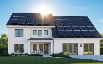 10kW solar system installation with solar panels on rooftop for home energy generation.