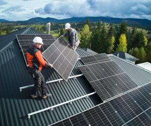 Can you put solar panels on a metal roof? Solar panels installed on a metal roof using clamp-based mounting system for clean energy production