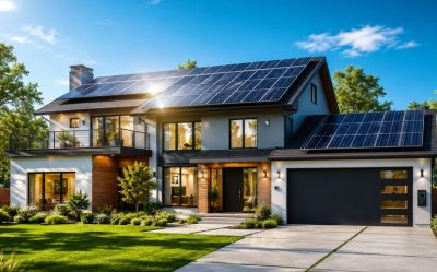 How many 100 watt solar panels are needed to power a house.