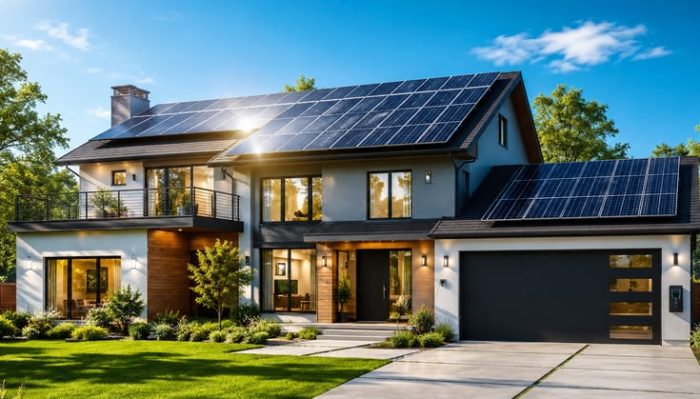 How many 100 watt solar panels are needed to power a house.