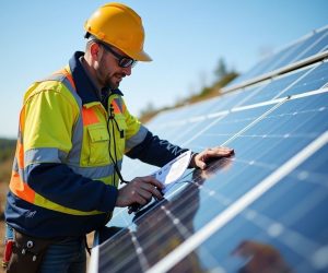Step-by-step how to install solar panels process showing mounting, wiring, battery setup, and system testing.Professional technician installing solar panels on a rooftop, ensuring proper mounting, wiring, and system setup