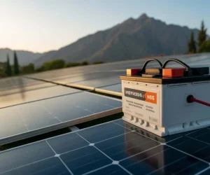 Solar battery for home backup and small solar systems.