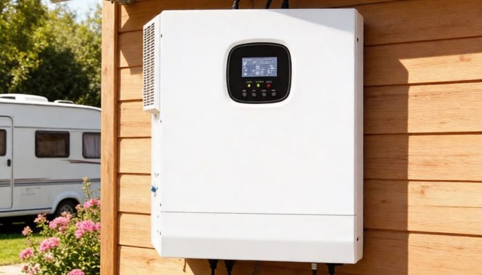 A solar inverter system efficiently converts solar energy into usable electricity for homes and businesses.