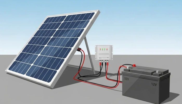 What happens to solar power when batteries are full in a solar energy system.