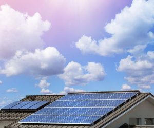 why solar energy is renewable solar panels producing clean electricity from sunlight.