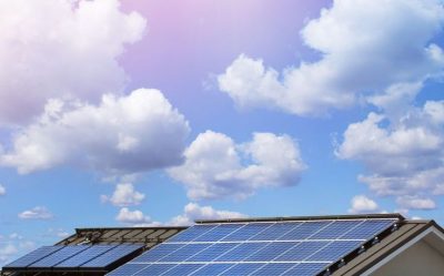 why solar energy is renewable solar panels producing clean electricity from sunlight.